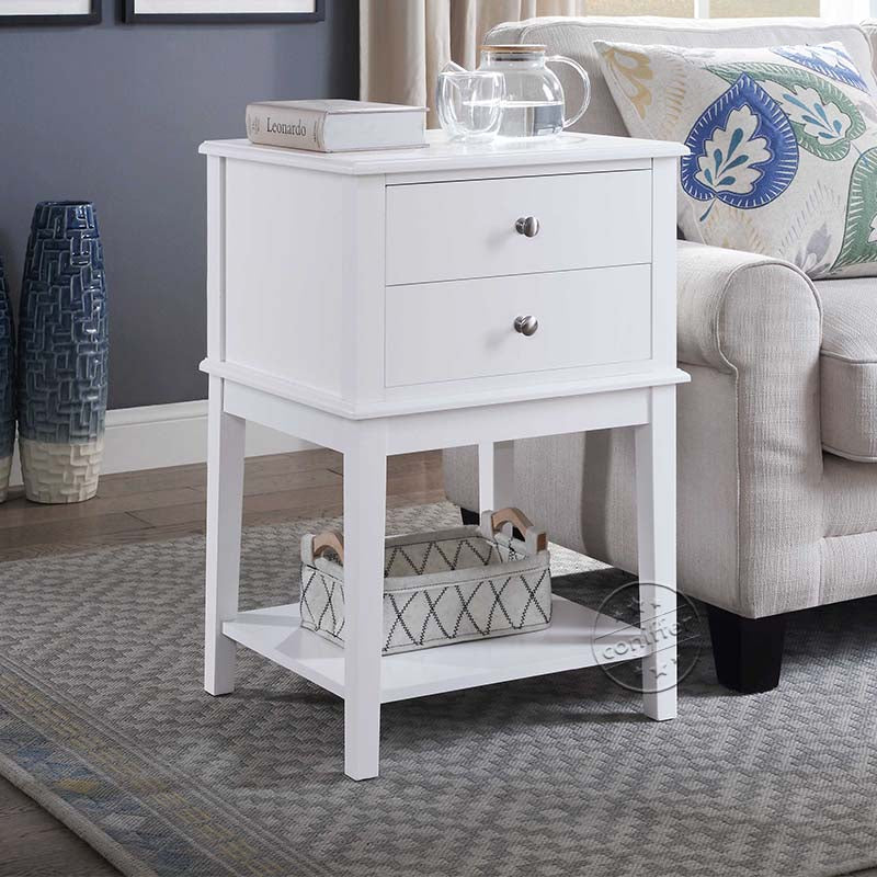 white nightstand