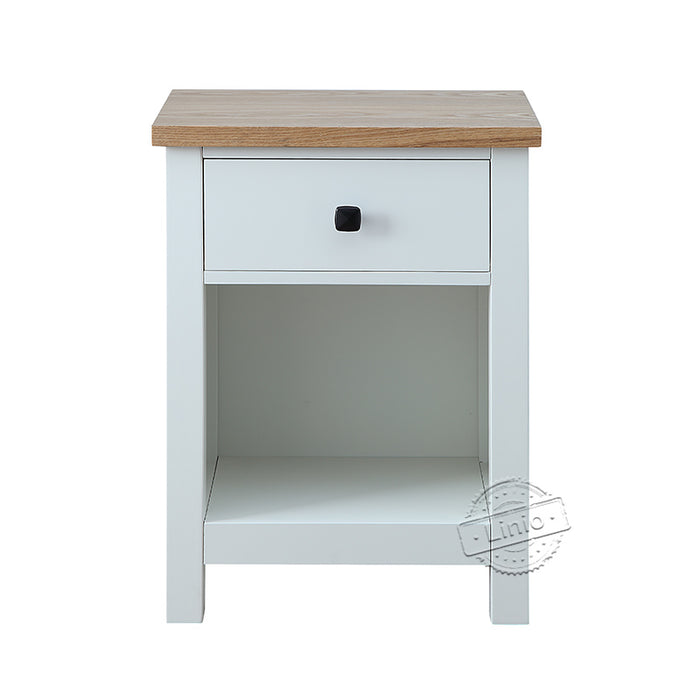 conifferism Night Stands for Bedroom with Drawer and Storage Shelf