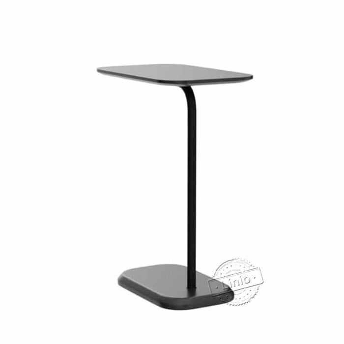 conifferism C-Shaped End Table, Black C Table for Couch and Bed, Sofa Side Tables with Metal Frame,for Small Spaces, Living Room, Bedroom