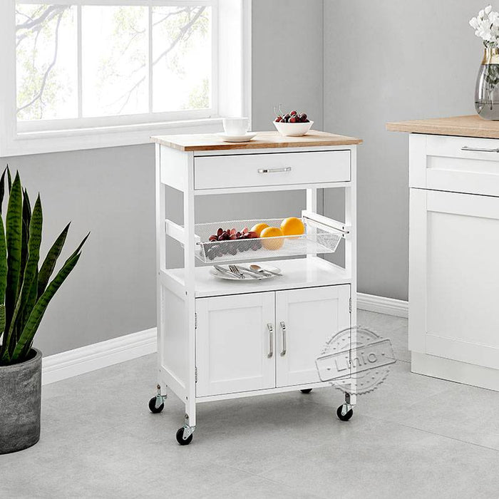 conifferism Kitchen islands & Carts, Small White Kitchen Cart with Storage, Microwave Cart, Coffee Cart Bar Carts for Home