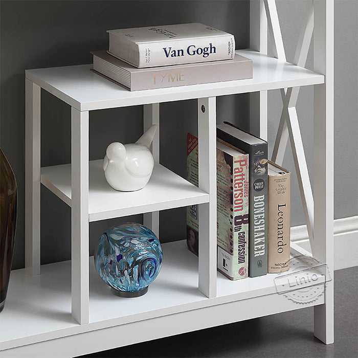 WOODEEM Slim Console Table for Small Entryway or Living Room, White Narrow Display Table