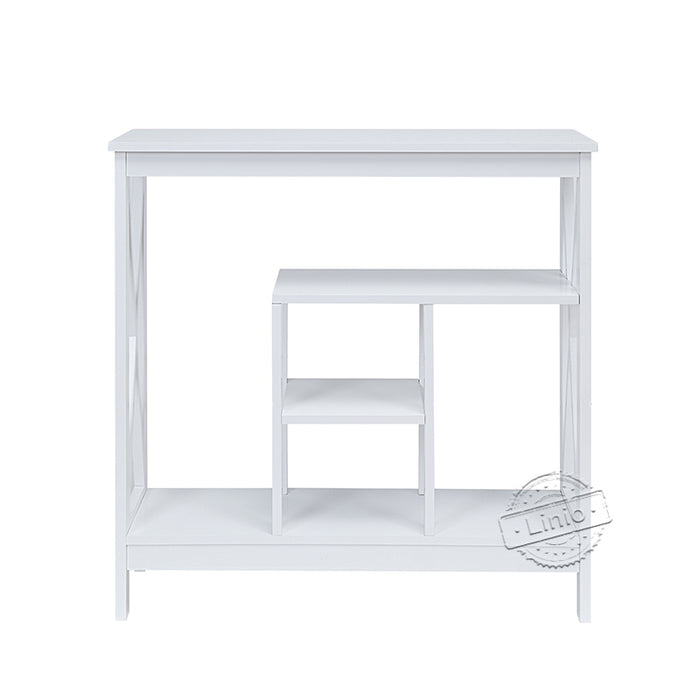 WOODEEM Slim Console Table for Small Entryway or Living Room, White Narrow Display Table